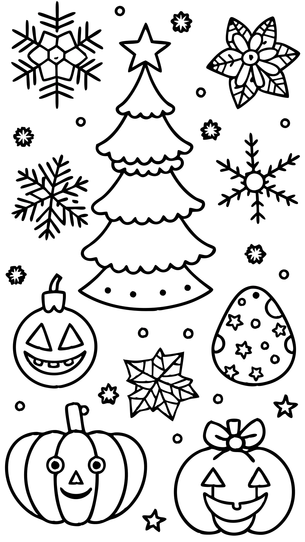 free printable holiday coloring pages